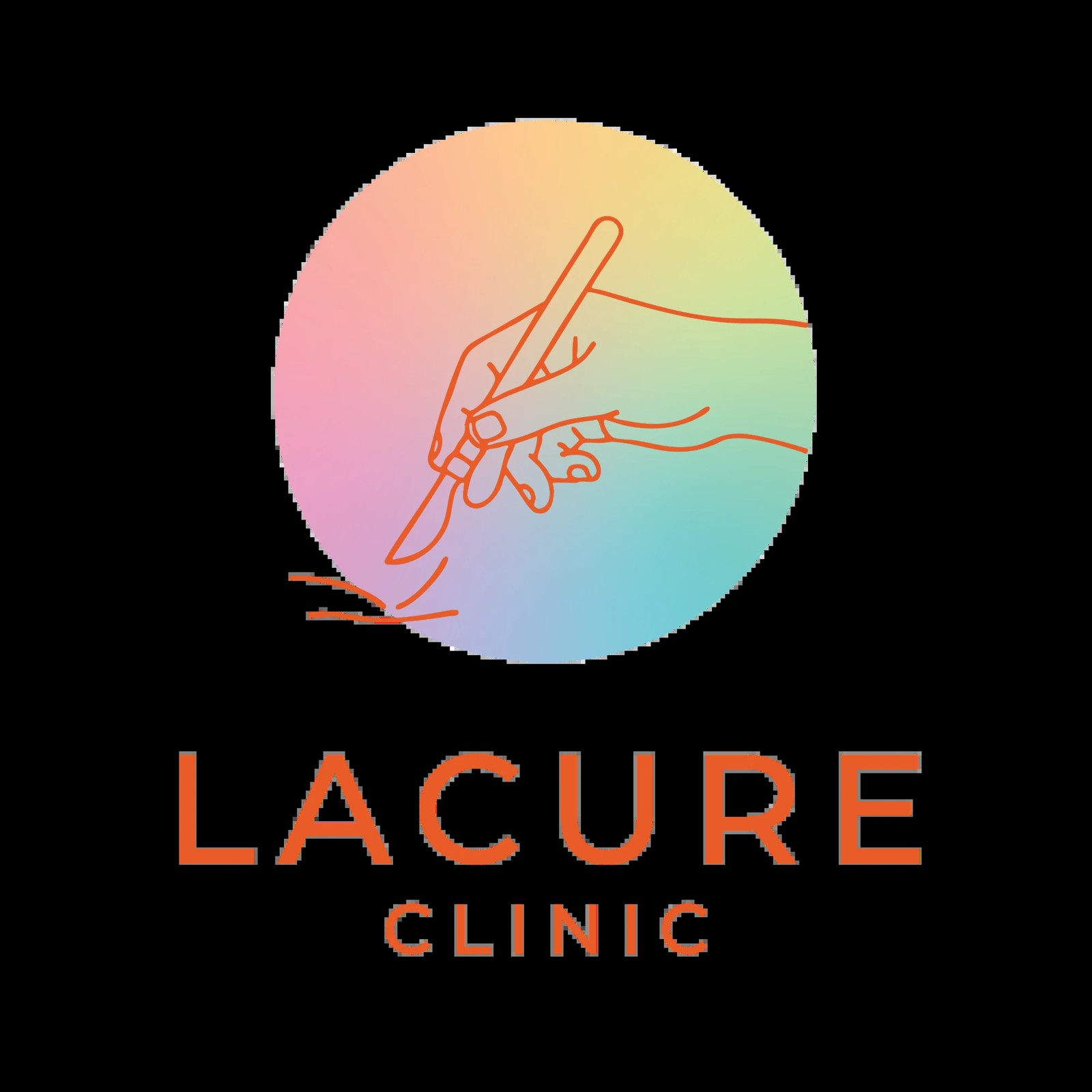 Lacure Clinics logotyp som ren vektor